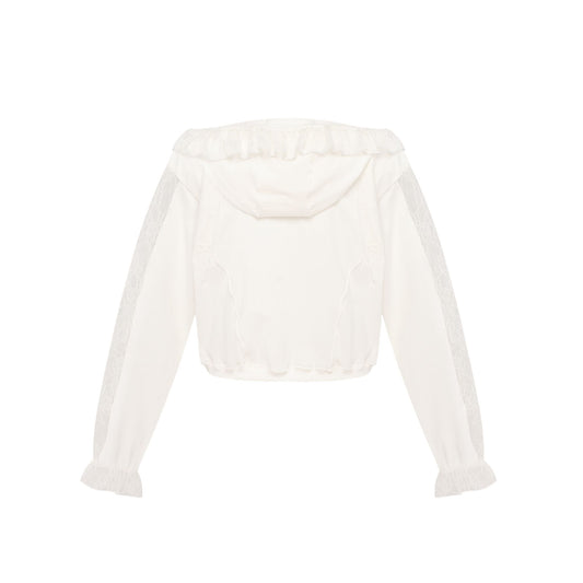 Худі з Мереживом Молочне