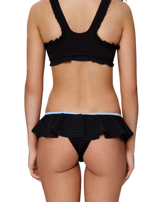 Танга з Воланами та Серцем Чорні