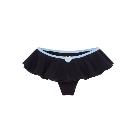 Танга з Воланами та Серцем Чорні