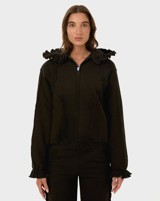 Худі на Блискавці Чорне