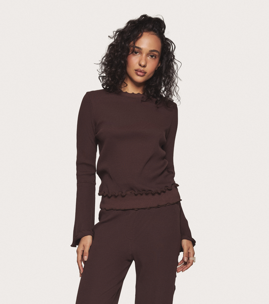 Кофта Хвиляста Коричнева