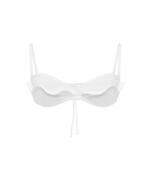 Ліф Купальний із Хвилею Молочний