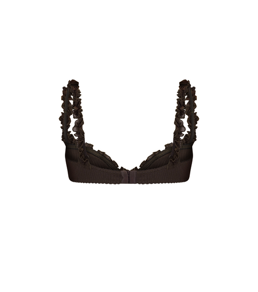 Ліф з Листочком Коричневий