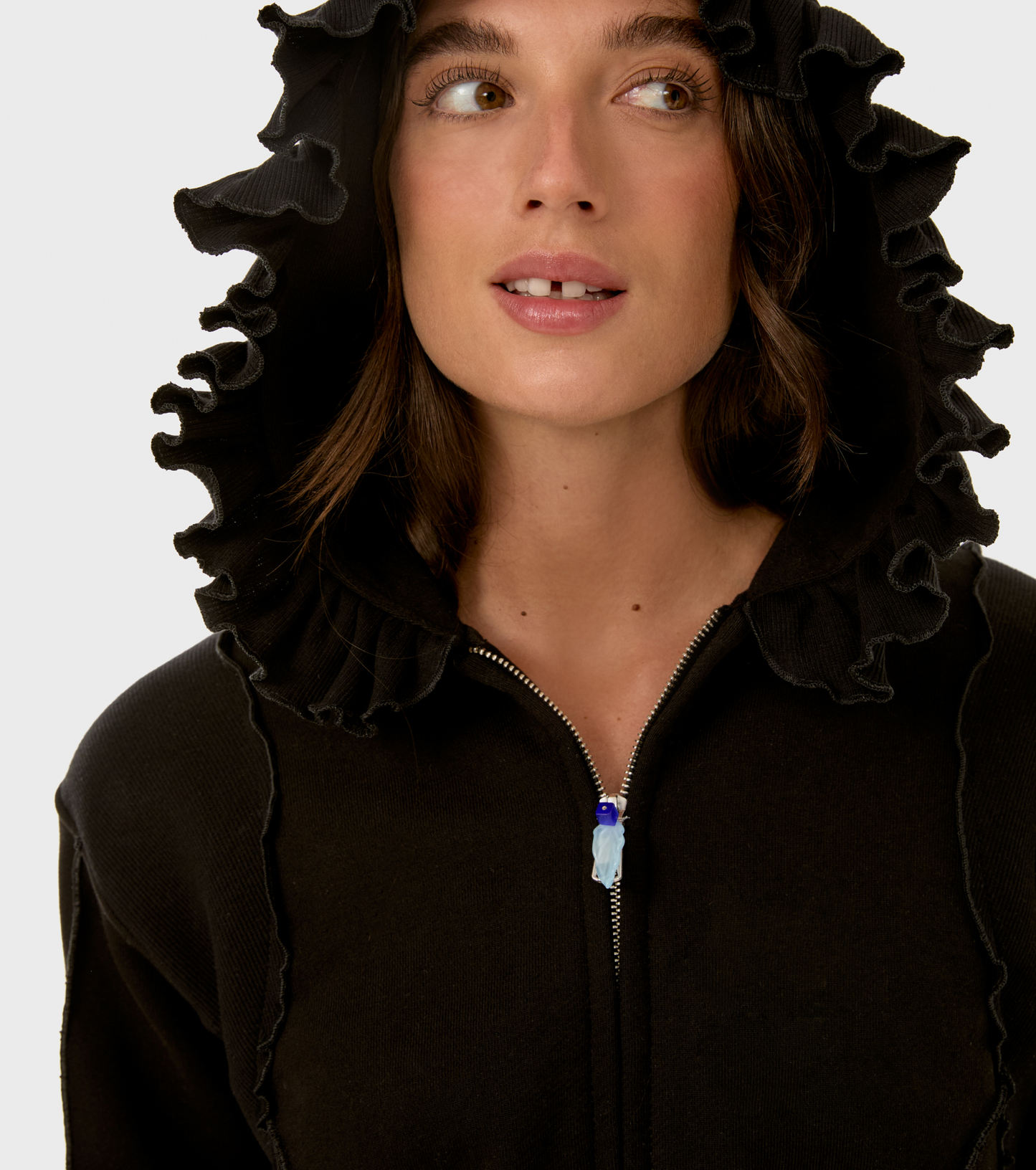 Худі на Блискавці Чорне