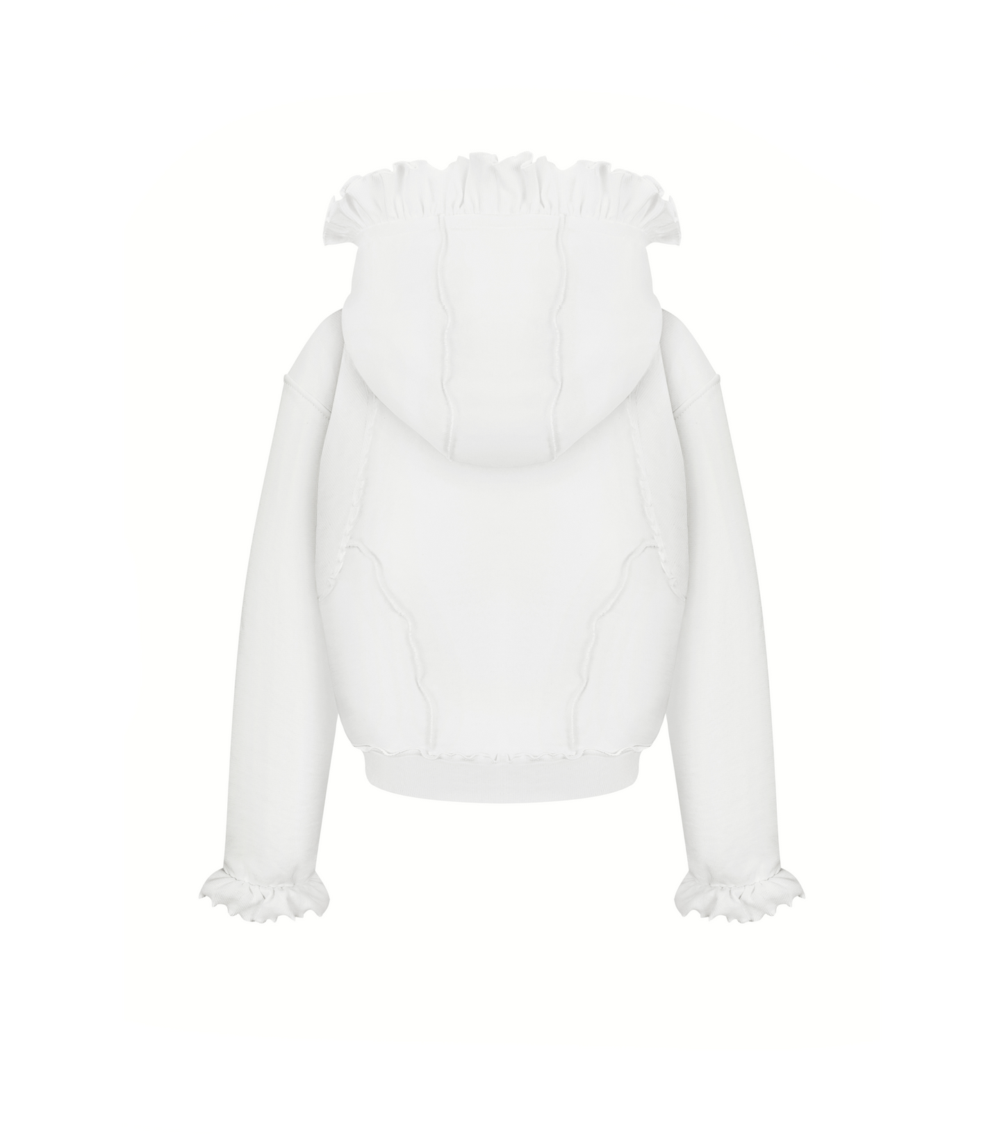 Худі на Блискавці Біле