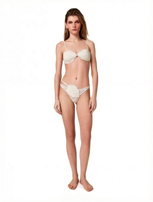 Ліф з Листям Білий