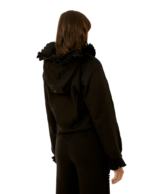 Худі на Блискавці Чорне