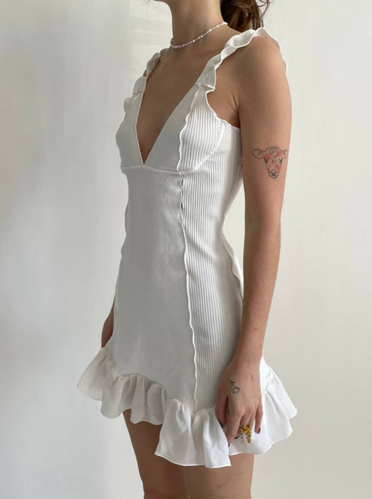 Сукня з спідницею Молочна