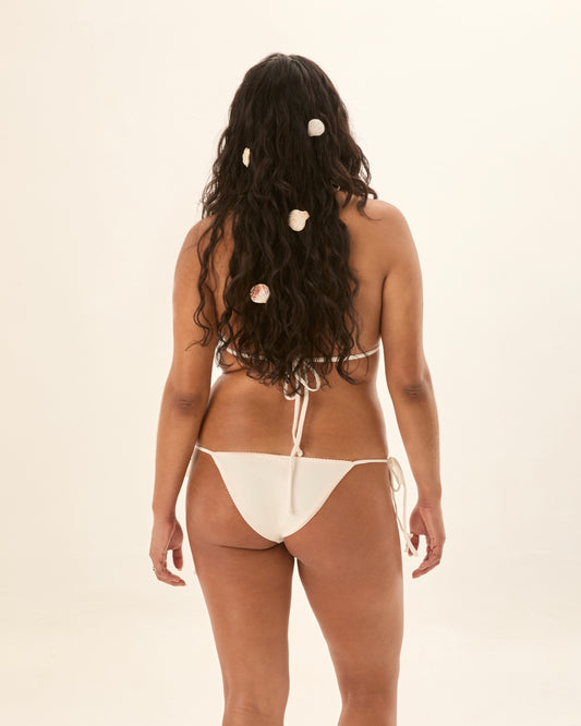 Труси Купальні із Зав'язками Молочні