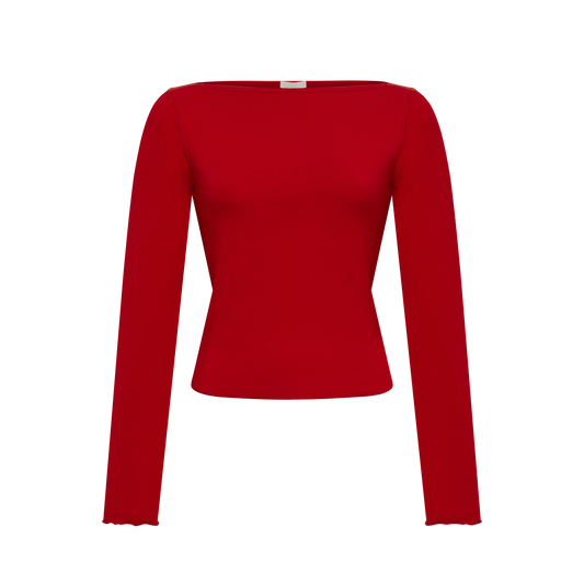 Лонгслів Базовий Бордовий