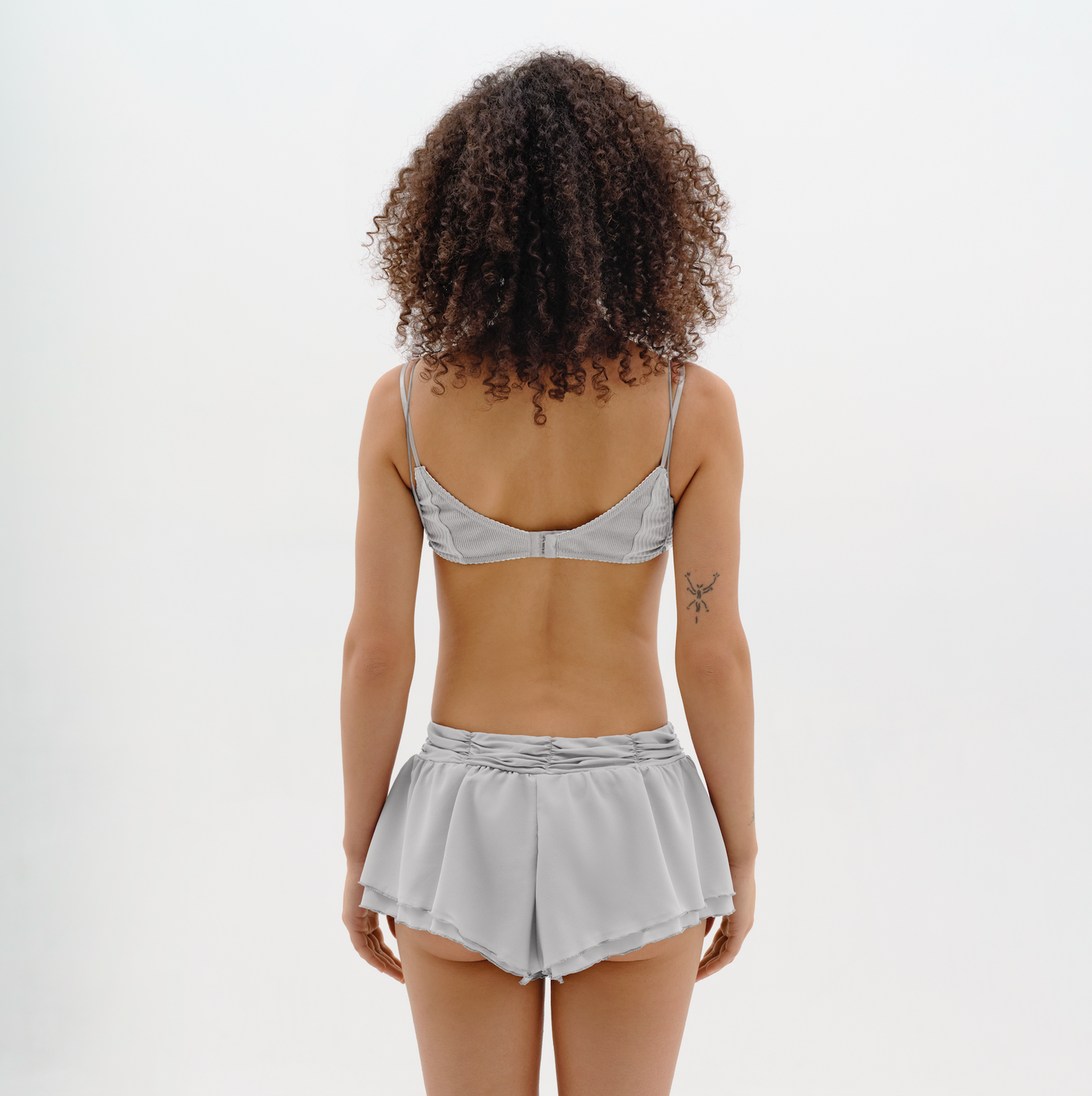 Шорти з Серцем та Драпуванням Сірі