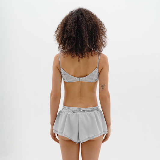 Шорти з Серцем та Драпуванням Сірі