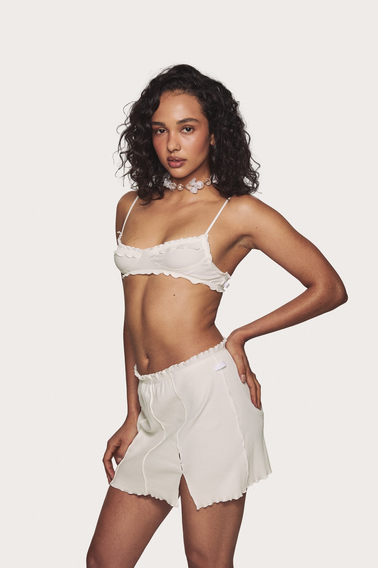 Спідниця Хвиляста Біла BF