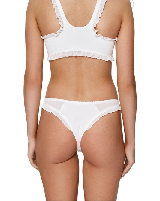 Танга з Рюшами та Серцем Молочні