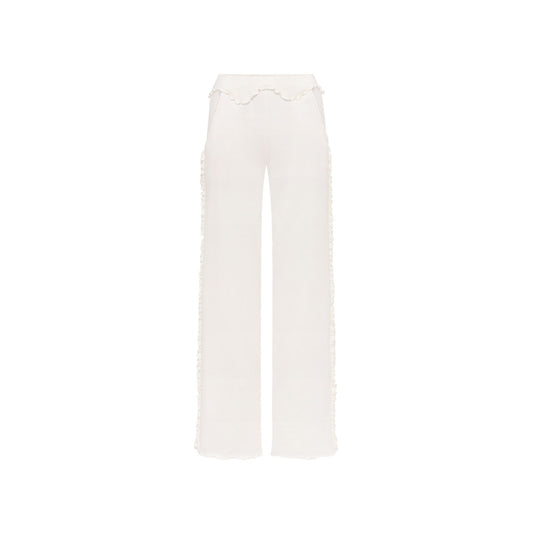 Штани з Рюшами Білі
