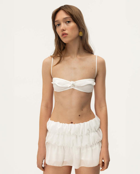 Ліф з Хвилею Молочний