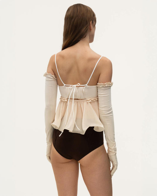 Топ з Хвилею Бежевий