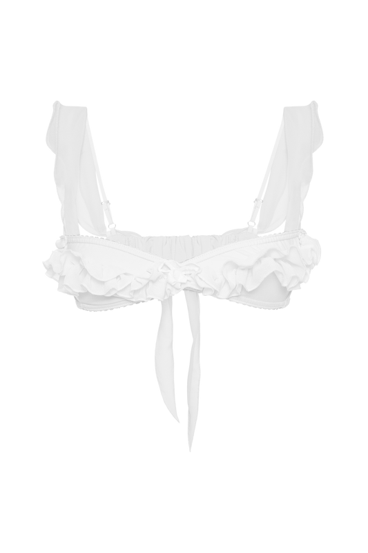 Ліф з Рюшами Молочний