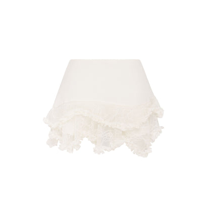 Шорти-спідниця Подвійні Молочні