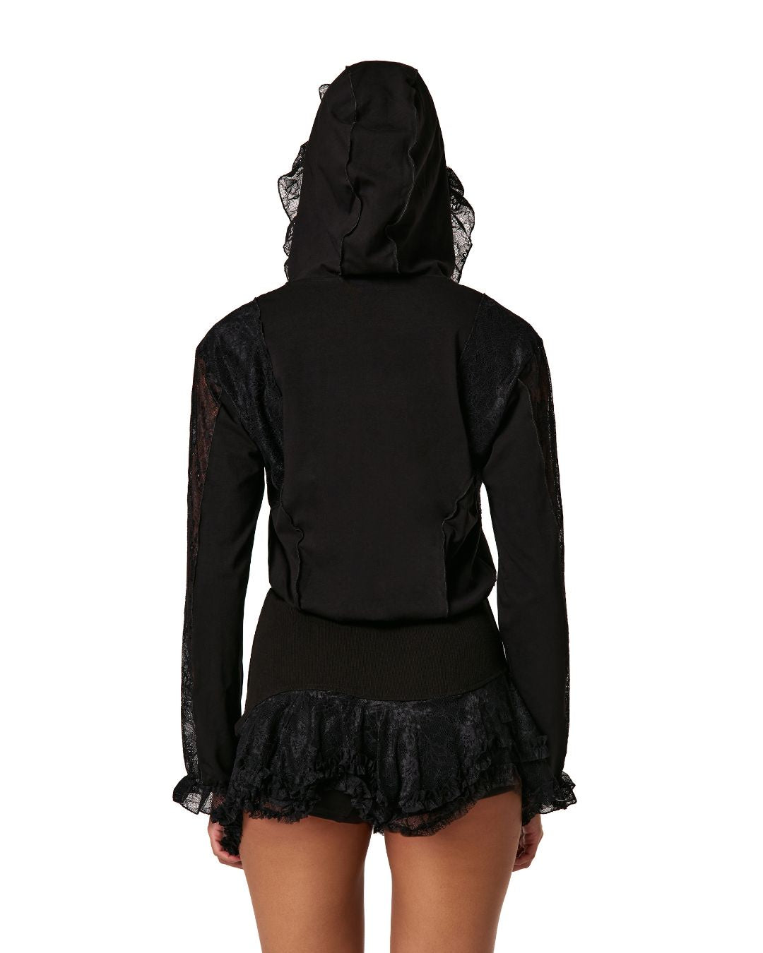 Шорти-спідниця Подвійні Чорні