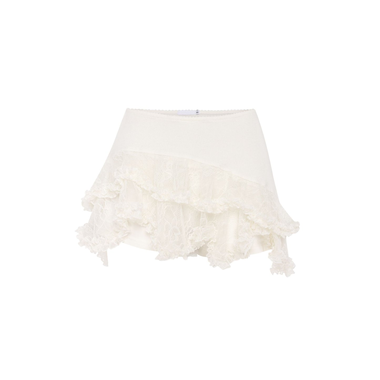 Шорти-спідниця Подвійні Молочні