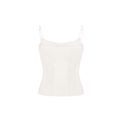 Майка з Мереживом Молочна