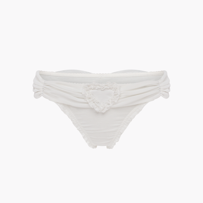 Танга з Серцем та Рюшами Молочні