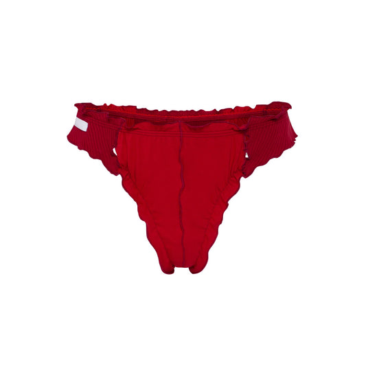 Стрінги Хвилясті Бордові