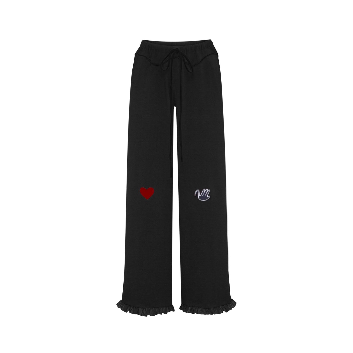 Штани з Серцем та Лебедем Чорні
