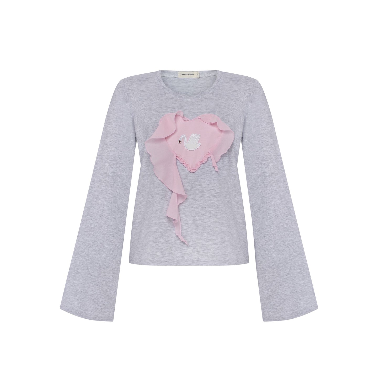 Кофта з Серцем та Лебедем Сіра