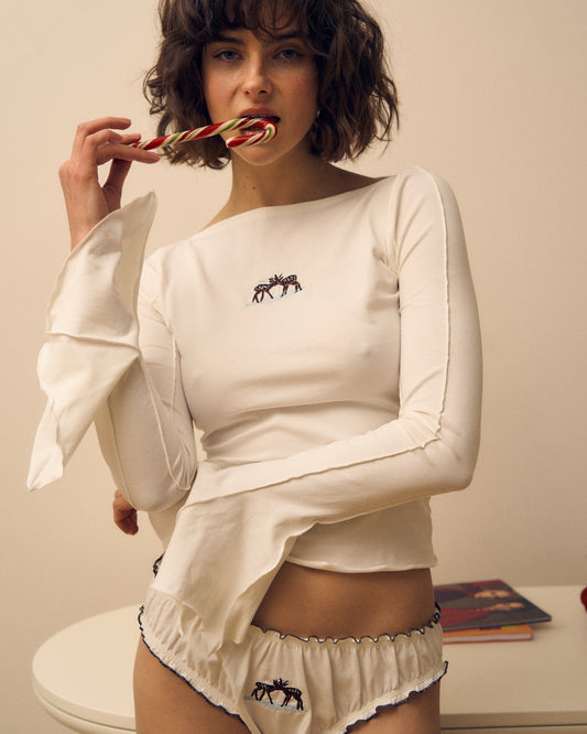 Лонгслів з Вишивкою 'Оленята'