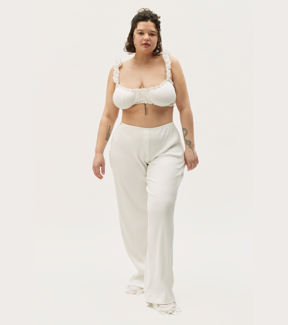 Ліф з воланами Білий