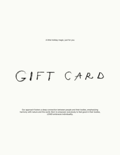 Подарункова картка з великим написом GIFT CARD та дрібним текстом