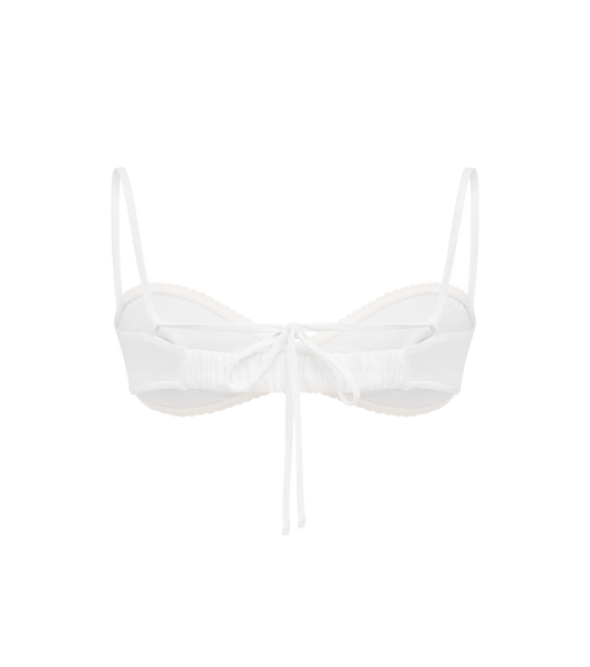 Ліф Купальний із Хвилею Молочний