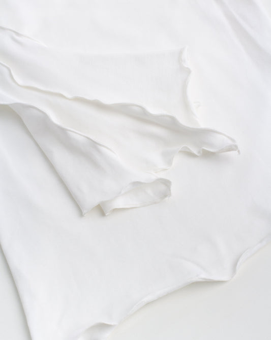 Лонгслів Драпований Білий