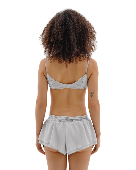 Шорти з Серцем та Драпуванням Сірі