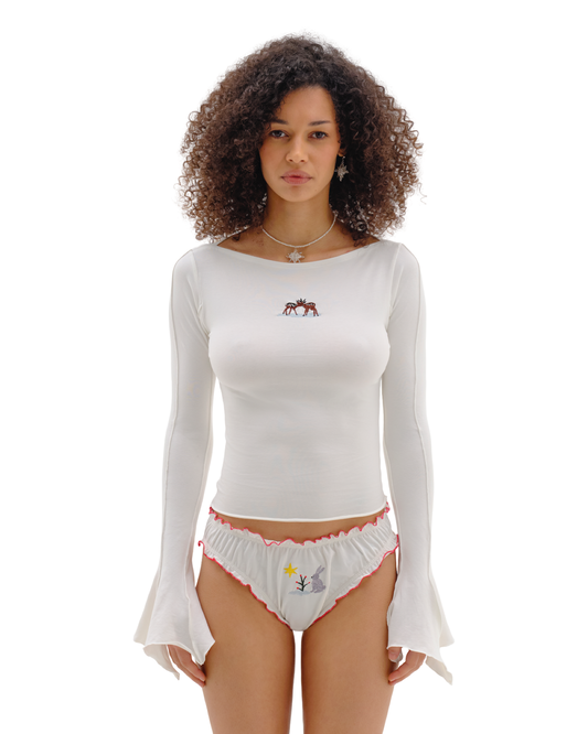 Танга З Вишивкою 'Зайчик'