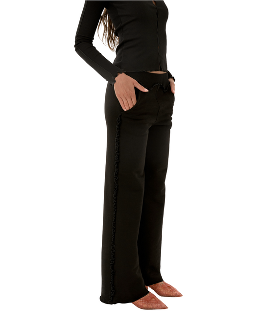 Штани з Рюшами Чорні