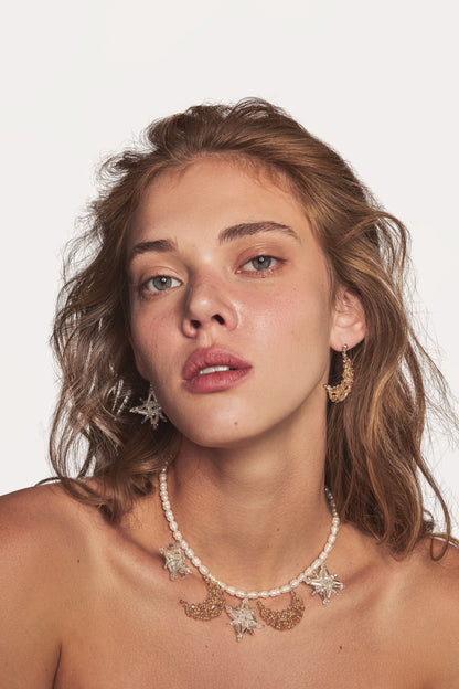 Necklace LONDI Moon and Stars