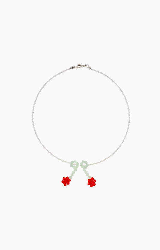 Necklace Red Cherry