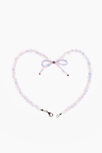 Necklace Moonstone Bow