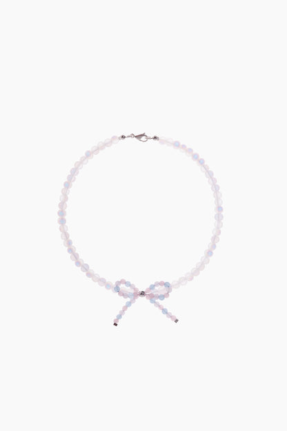 Necklace Moonstone Bow