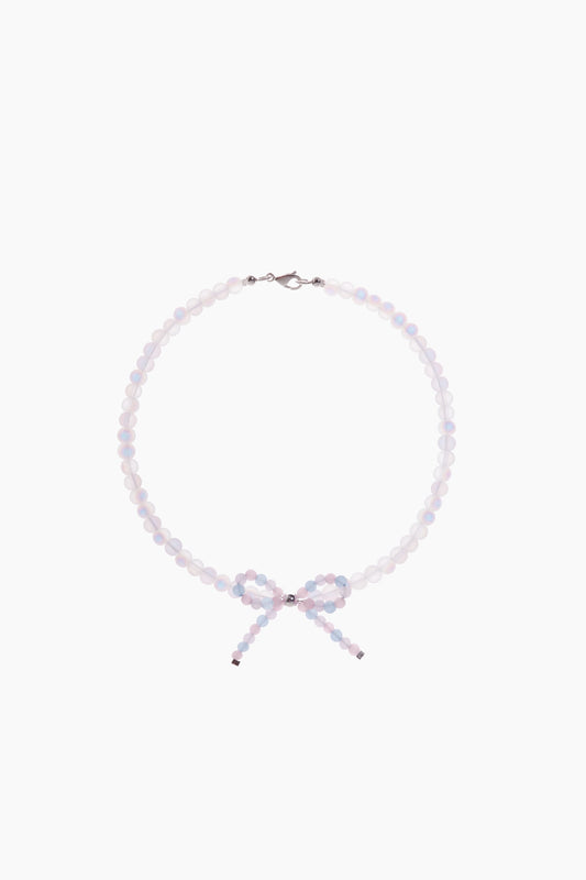 Necklace Moonstone Bow