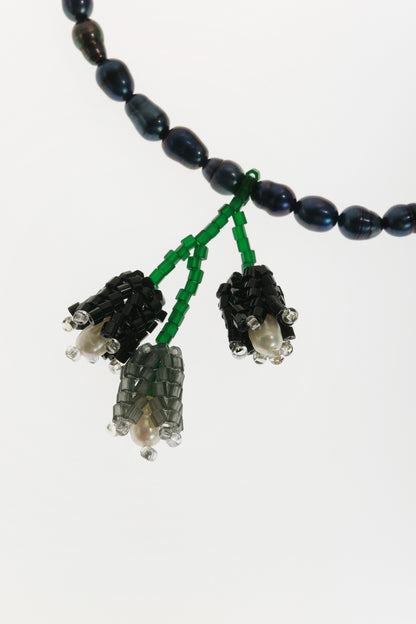 Necklace Black Bouquet