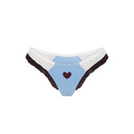 Танга з Рюшами та Серцем Блакитні