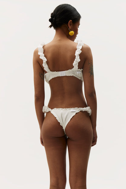 Ліф з воланами Білий