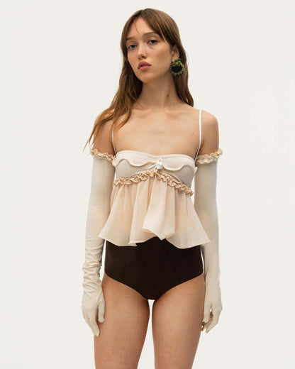 Топ з Хвилею Бежевий