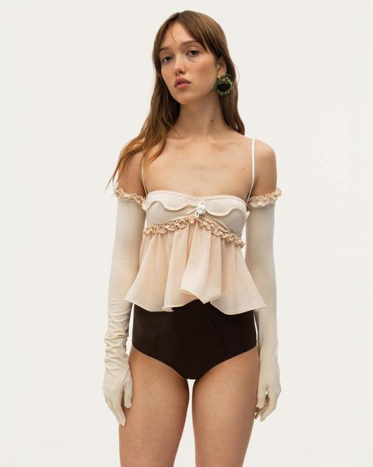 Топ з Хвилею Бежевий