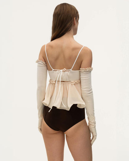 Топ з Хвилею Бежевий
